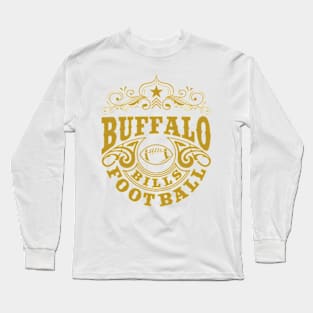 Vintage Retro Buffalo Bills Football Long Sleeve T-Shirt